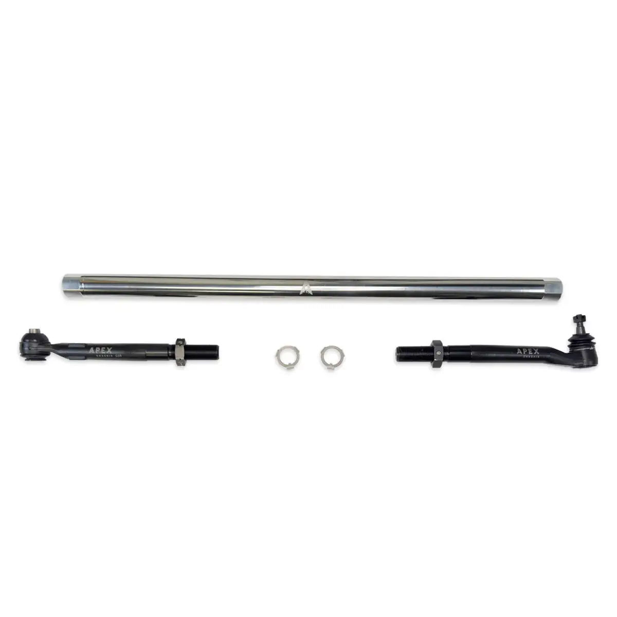 Apex Chassis | 2005-2025 Ford F250 / F350 Super Duty 4Wd Pro Lock Tie Rod Kit Polished Aluminum 1