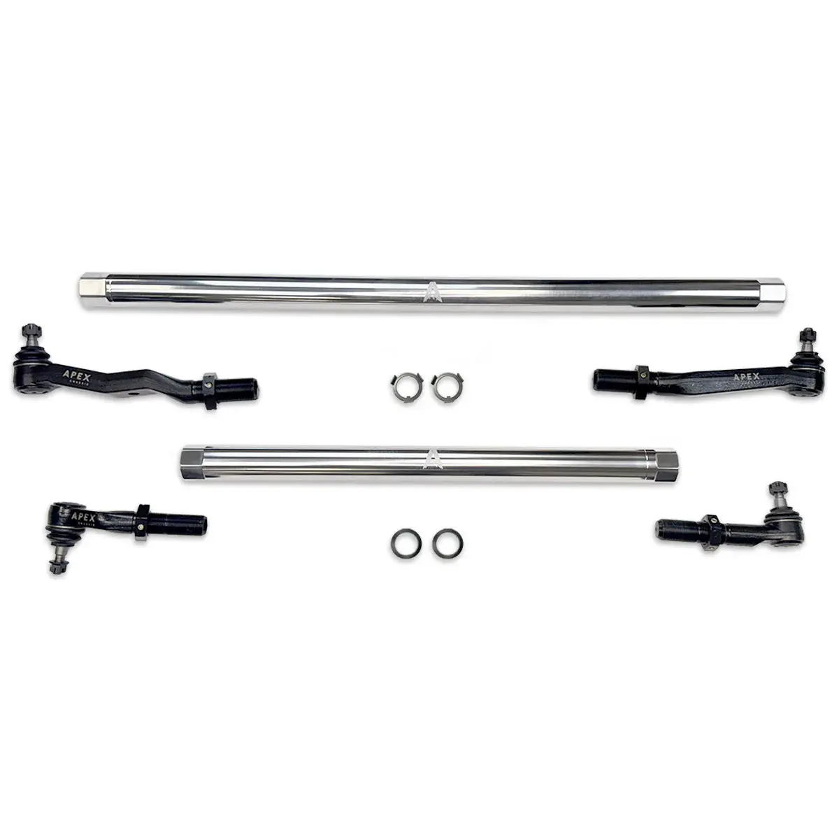 Apex Chassis | 2003-2012 Dodge Ram 2500 / 3500 4Wd Pro Lock Steering Kit Polished Aluminum (Without Pitman Arm) 1