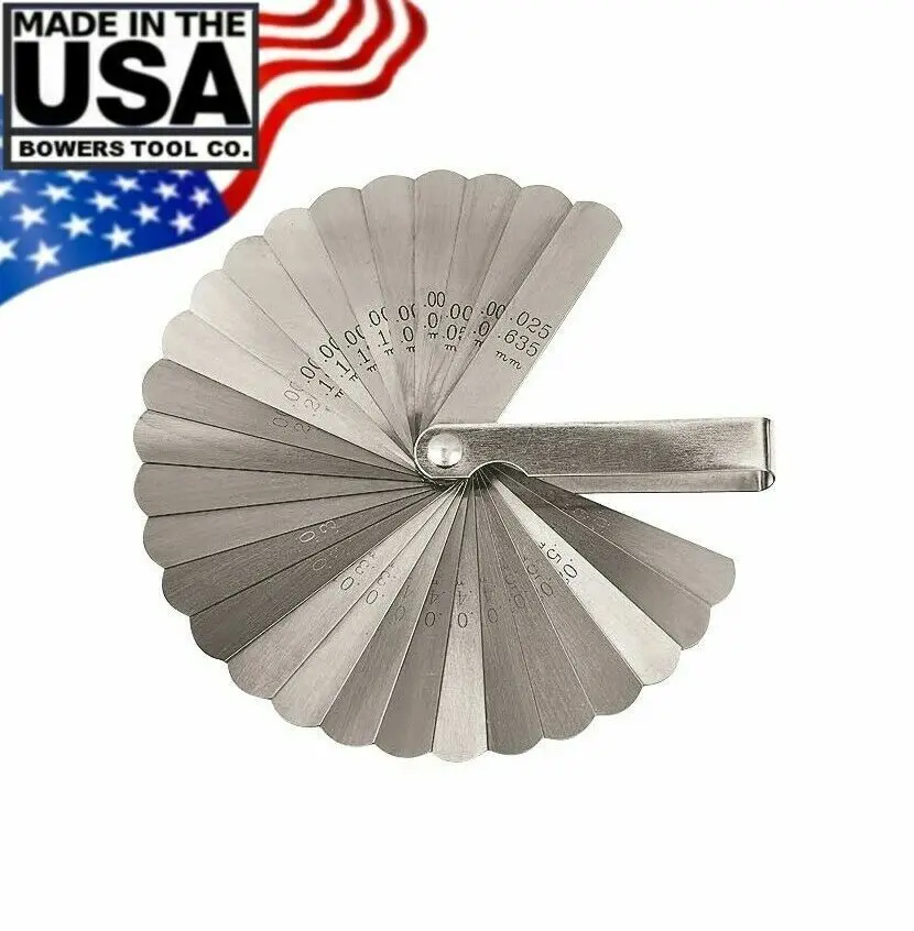 Lang Master Feeler Ignition Gauge 26 Leaf Blades .0015 To .035 Made In Usa 1