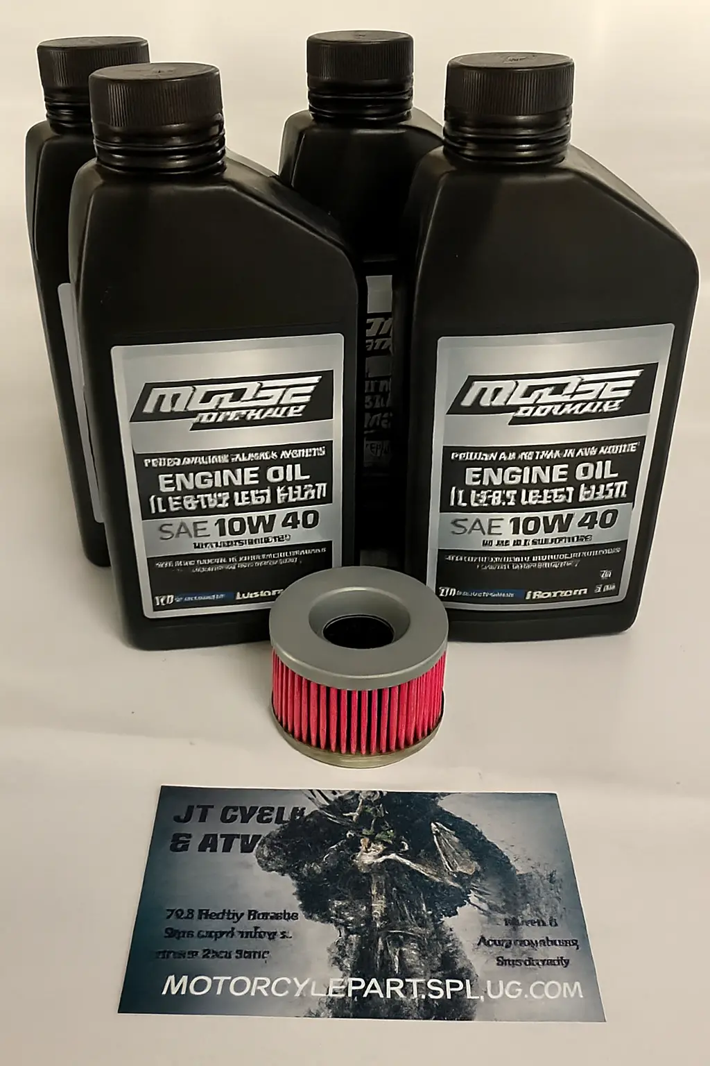 Honda Rincon 650 / 680 Oil Change Kit – Trx650 / Trx680 (2003–2023) – Moose 10W‑40 Oil + Hiflo Filter 1