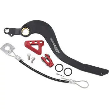 Moose Racing By Hammerhead Brake Pedal – Honda Crf250r 2004‑2017  Red, Forged 6061 Aluminum, Adjustable Cnc Tip 1