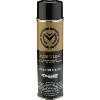Moose Offroad Cable Lube Spray Cable Life Lubricant Can- 15 Oz. Net Wt. - Aerosol Made In The Usa 1