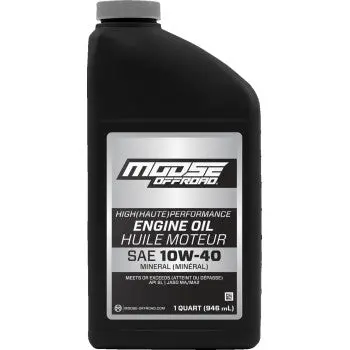 Moose Offroad 3601-0916 Conventional Mineral Oil - 10W-40 - 1 Us Quart Powersports Motorcycle Atv Utv Dirtbike 1