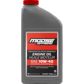 Moose Offroad 3601-0917 Synthetic Engine Oil  - 10W-40 - 1 Us Quart Powersports Motorcycle Atv Utv Dirtbike 1