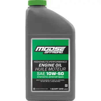 Moose Offroad 3601-0918 10W-50 Synthetic Engine Oil Motorcycle Atv Dirtbike Utv - 10W-50 - 1 Us Quart 1