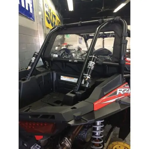 Moose Rear Vinyl Dust Panel / Dust Stopper – Polaris Rzr 900 / 1000 / Turbo (2016) – Rip‑Stop Cab Back Windshield 1