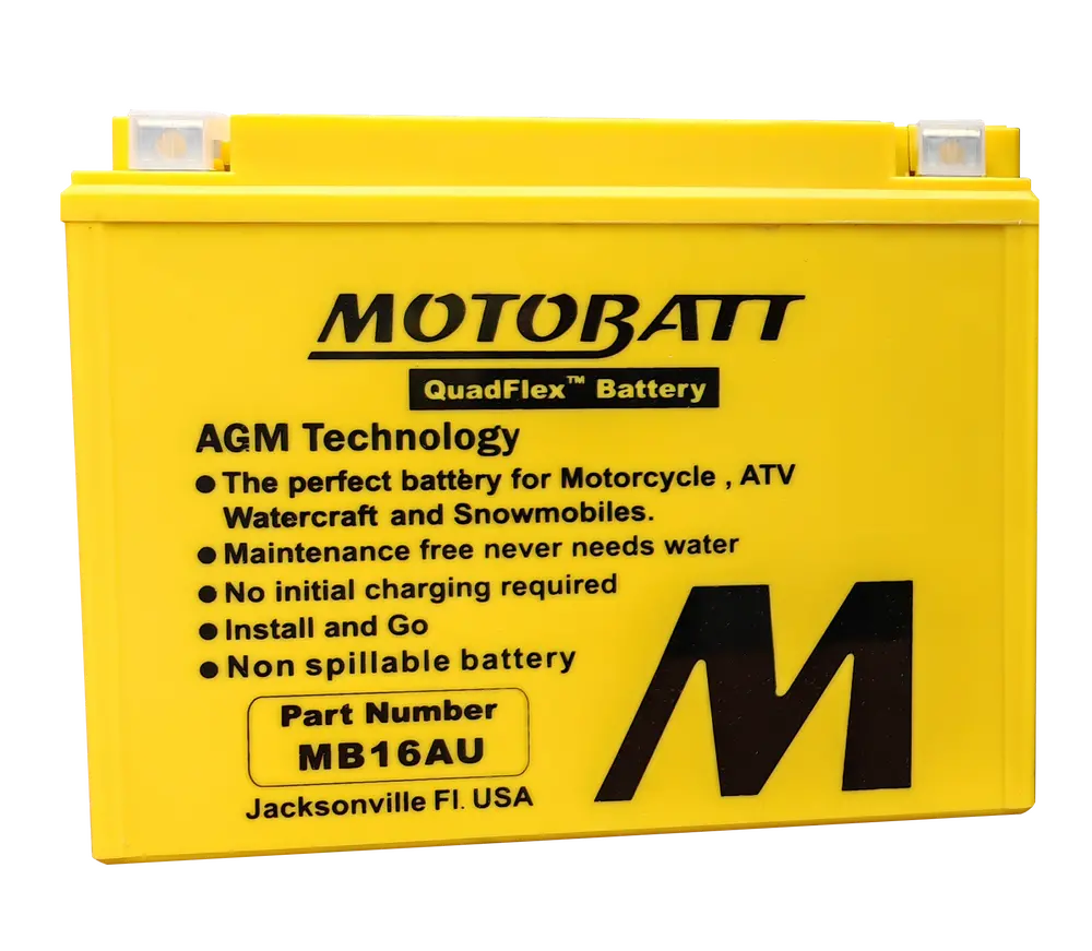 Motobatt Battery Mb16au Sealed Factory‑Activated Replaces: Yb16al‑A2 1