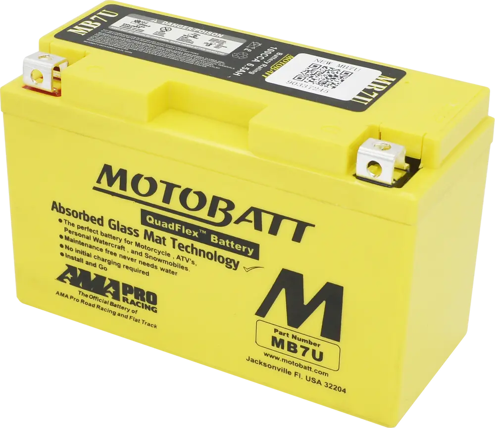 Motobatt Battery Mb7u Sealed Factory‑Activated Replaces: Yt7b‑Bs 1