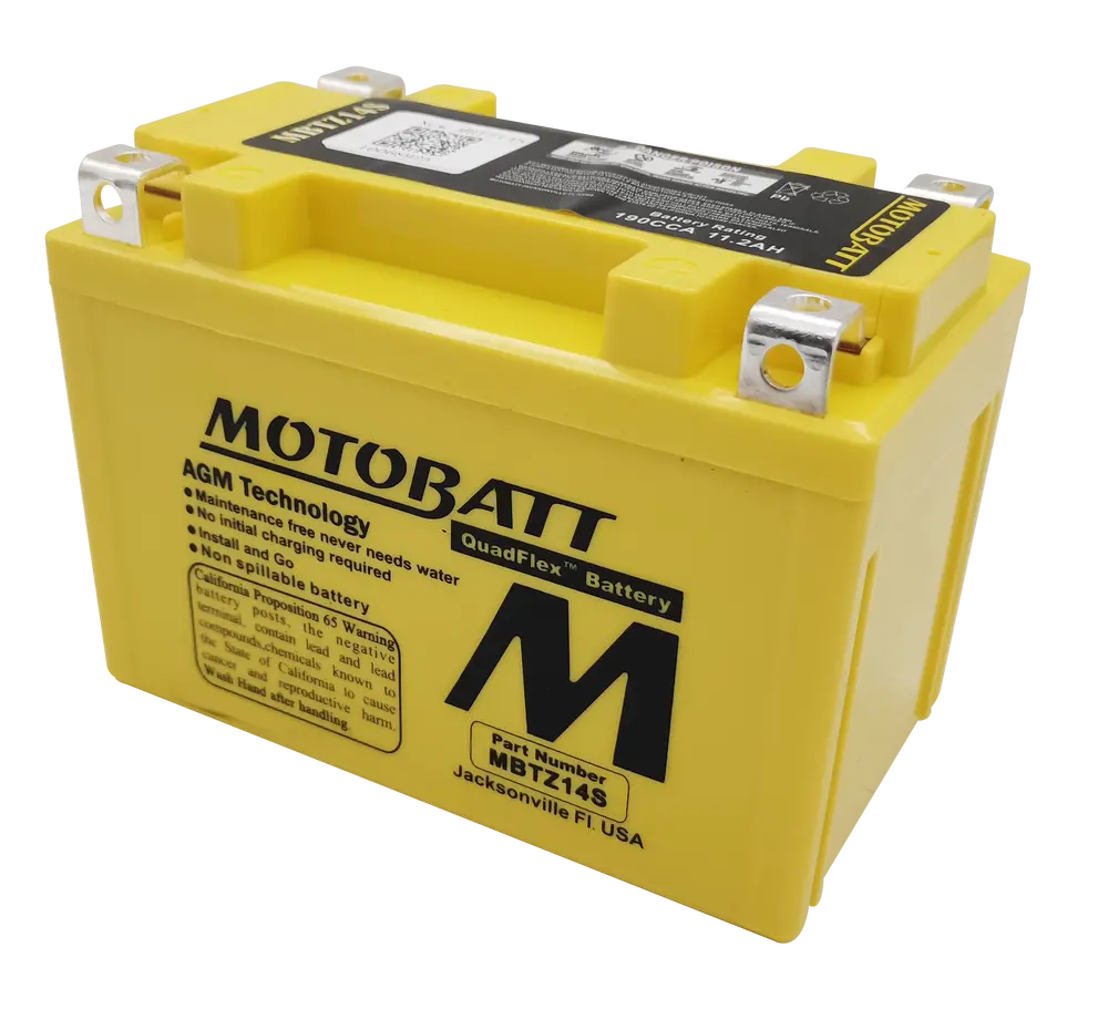 Motobatt Battery Mbtz14s Sealed Factory‑Activated Replaces: Ytz14s 1
