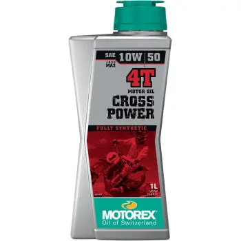 Motorex 3601-0763 308241 Cross Power Synthetic 4T 4 Stroke Motorcycle Powersports Engine Oil - 10W-50 - 1L Ktm 1