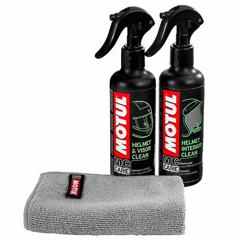 Motul Pack + Economical Cleaning Helmets Mc Care M1 Helmet & Vision Clean 250Ml M2 Helmet Interior Clean 250Ml 1