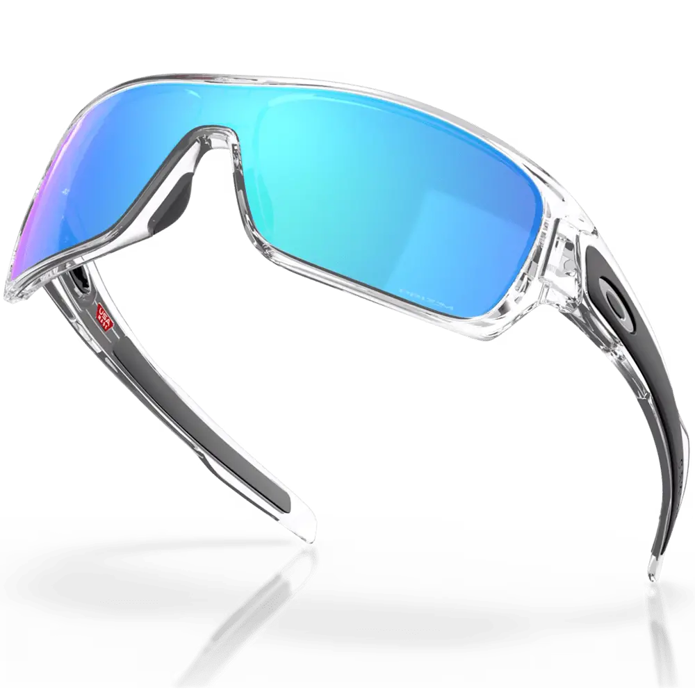 Oakley Turbine Rotor Sunglasses - Prizm Sapphire Lenses (Polished Clear Frame) 1