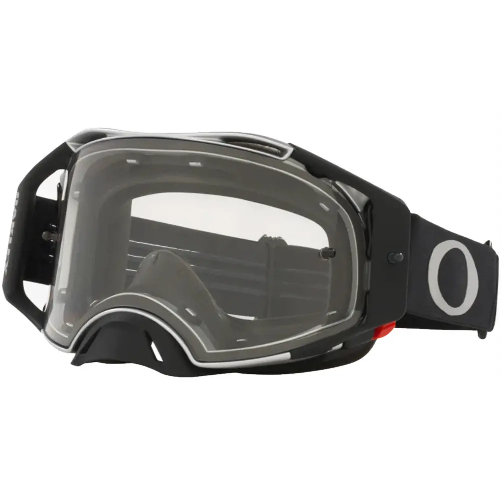 Oakley Airbrake Tuff Blocks Goggles - Clear Lens (Gunmetal Black) 1