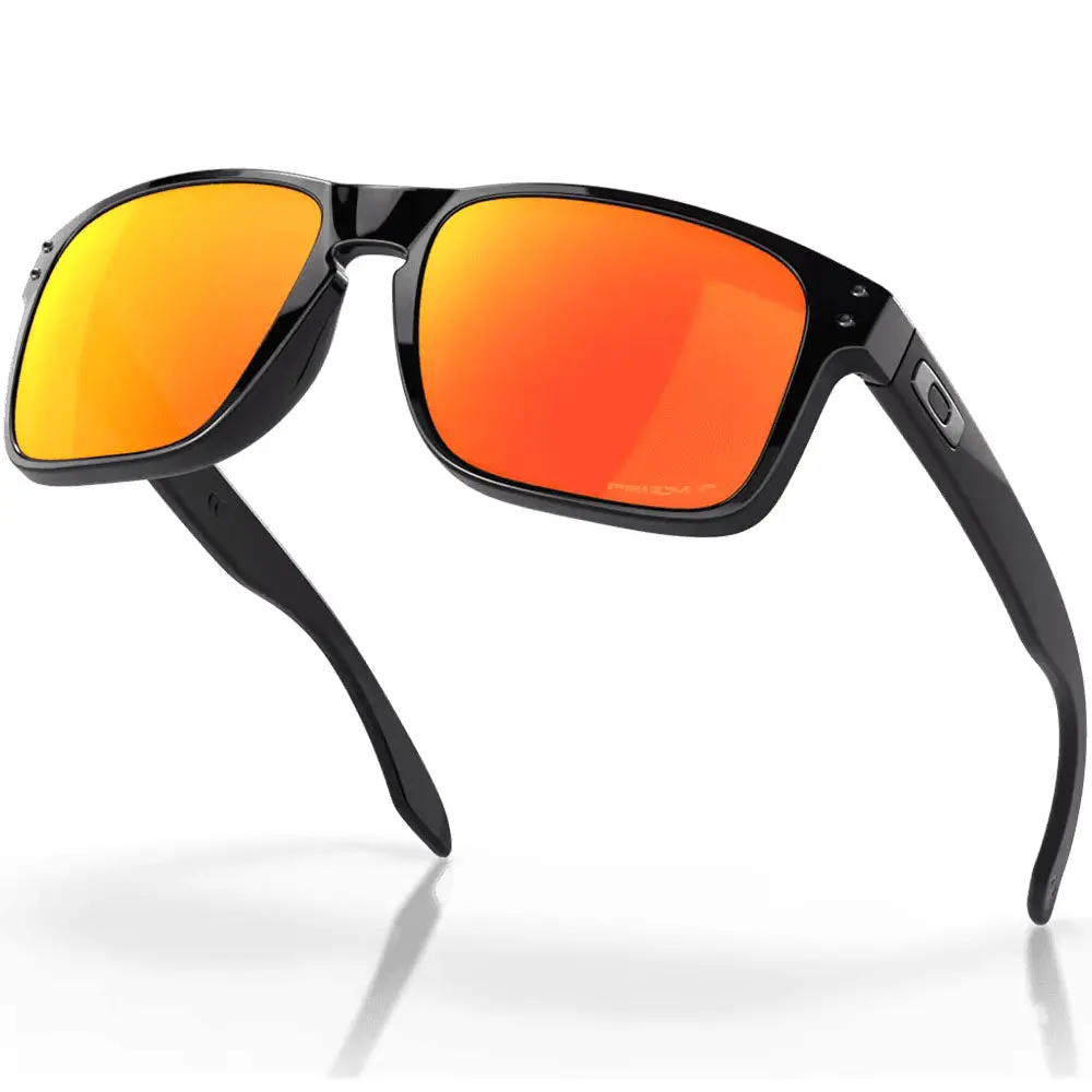Oakley Holbrook Sunglasses - Prizm Ruby Polarized Lenses (Polished Black Frame) 1