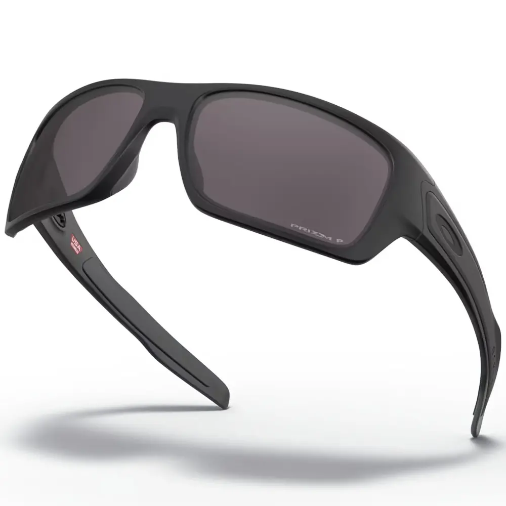 Oakley Turbine Sunglasses - Prizm Grey Polarized Lenses (Matte Black Frame) 1