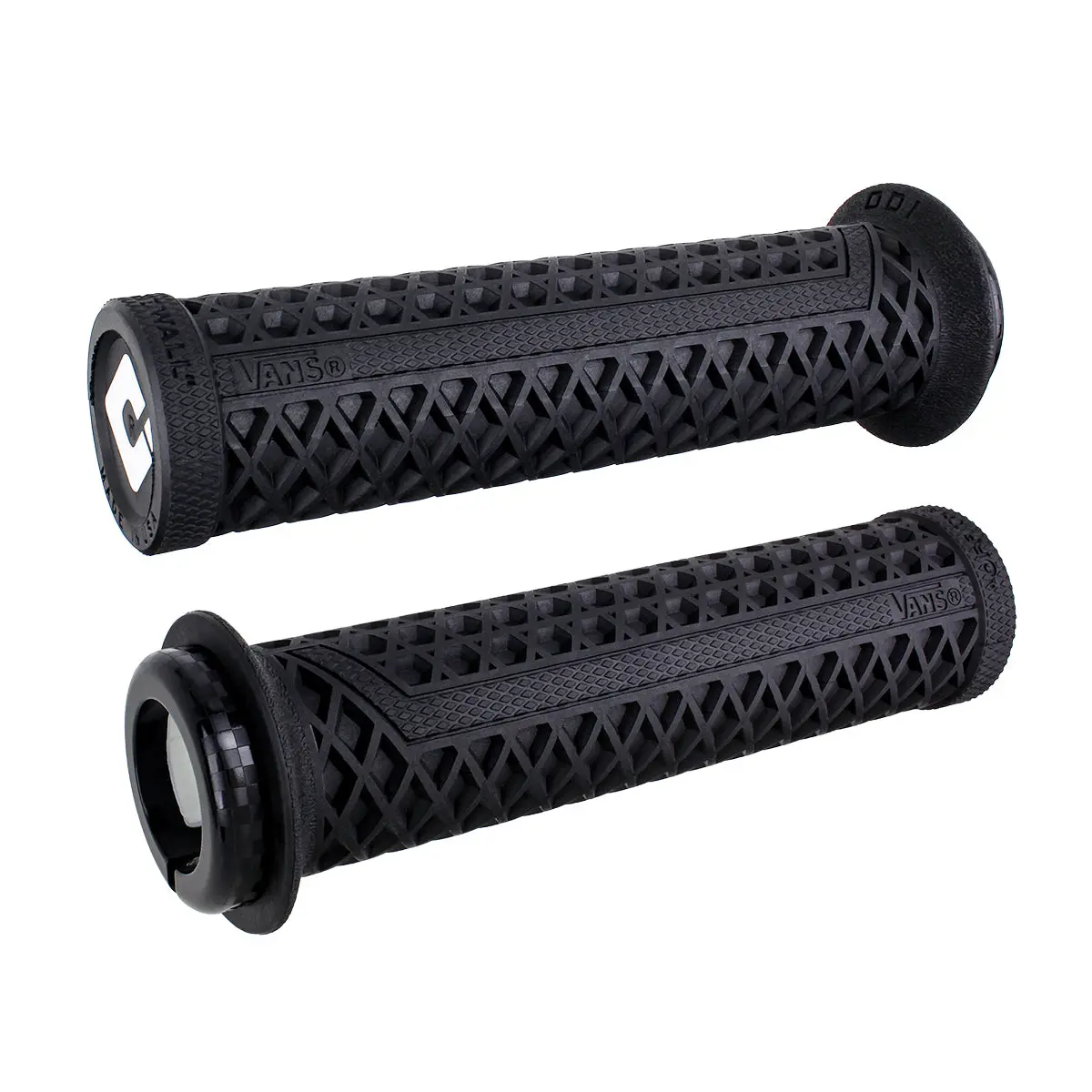 Odi Vans Checkered Lock‑On Grips 2.1 – 135Mm Atv, Pwc, Jet Ski, E‑Bike, Mtb, Bmx – 7/8" Bars – Thumb Throttle Compatible 4