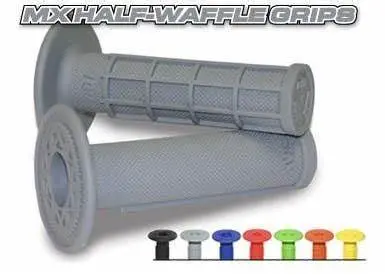 Odi Ruffian Half‑Waffle Slip On Rubber Mx Grips – Medium Compound – 7/8" Twist Throttle – Made In Usa 1