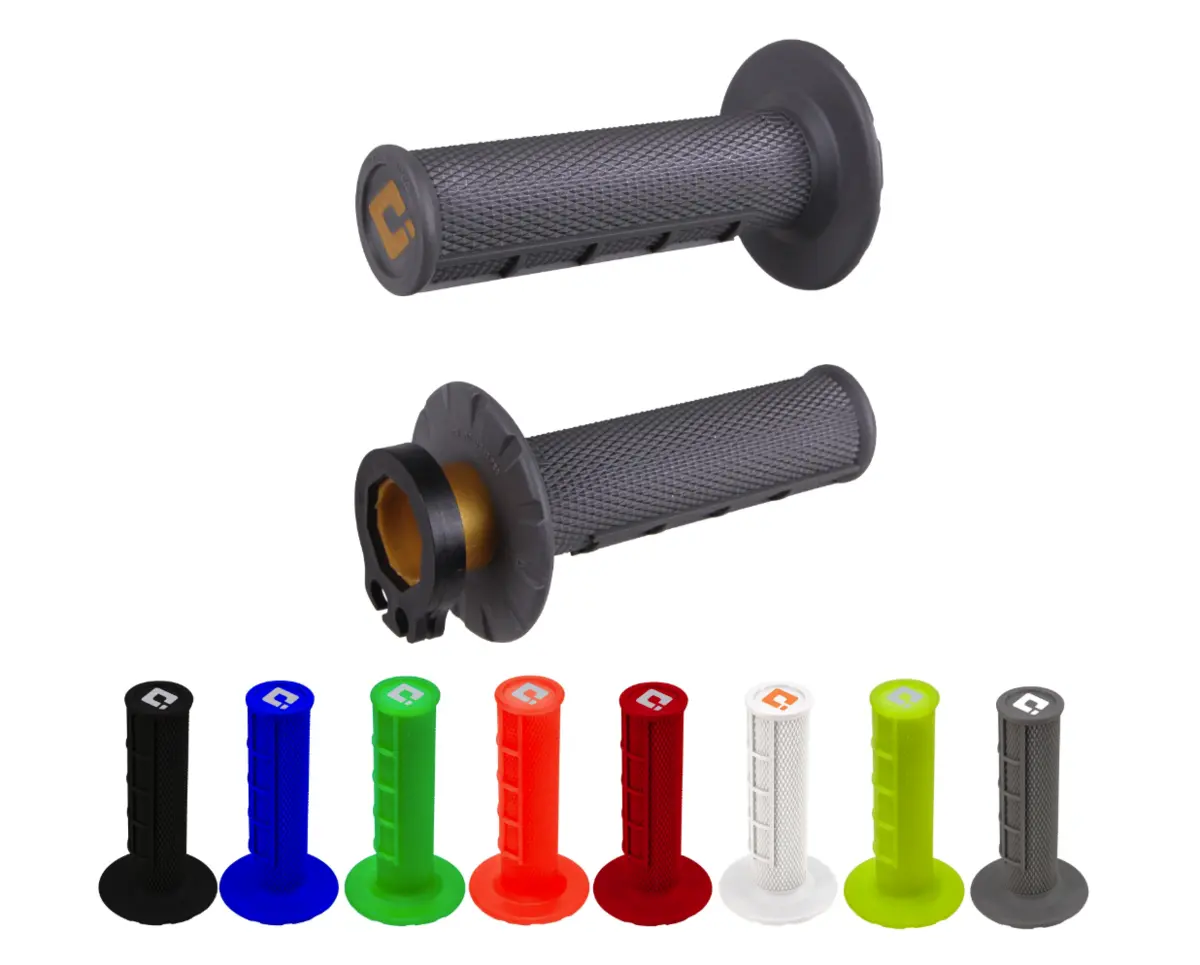 Odi V2 Half‑Waffle Lock‑On Grips | 2‑ & 4‑Stroke Cams Included | Motocross / Dirt Bike | Made In Usa 1
