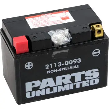 Parts Unlimited 2113 0093 Factory Activated Agm Battery Ytz14s Maintenance Free Fits R1200gs Defender Hd10 Vt1300 Fury Ctx700 Ctx1300 Vfr1200f Shadow 750 Ktm 1290 1190 1090 990 950 Hayabusa Gsx S1000 Bolt V Star 950 Fz1 1
