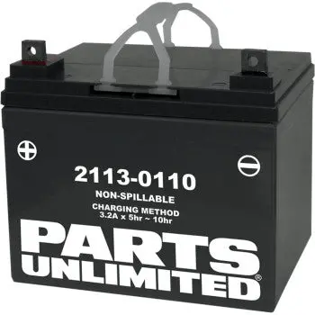 Parts Unlimited 2113‑0110 Factory‑Activated Agm Battery – U1‑32 – Yamaha Rhino 1