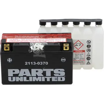 Parts Unlimited 2113‑0370 Yt7b‑Bs Agm Battery For Ducati 959 Panigale / Yamaha Smax / Dr‑Z400 1