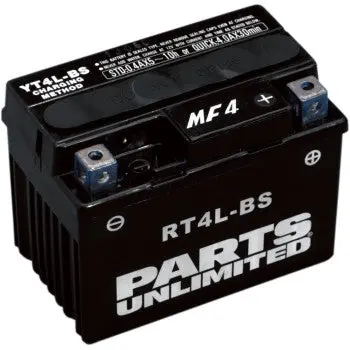 Parts Unlimited Rt4l Bs Agm Battery Rtx4l Bs Maintenance Free Fits Crf110f Crf125f Grom Monkey Klx110 Z125 Pro Ttr125 Bear Tracker Rs50 Ds70 Dvx90 Viper 50 90 Pampera 450 Nexus 300 1