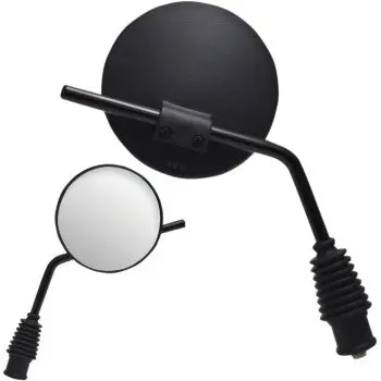 Parts Unlimited Round Dual Sport Motorcycle Mirror 1