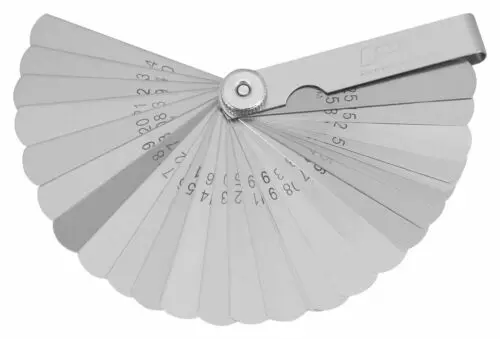 Performance Tool 26 Straight Blade Feeler Gauge Set Sae / Metric Valves Ignition 1