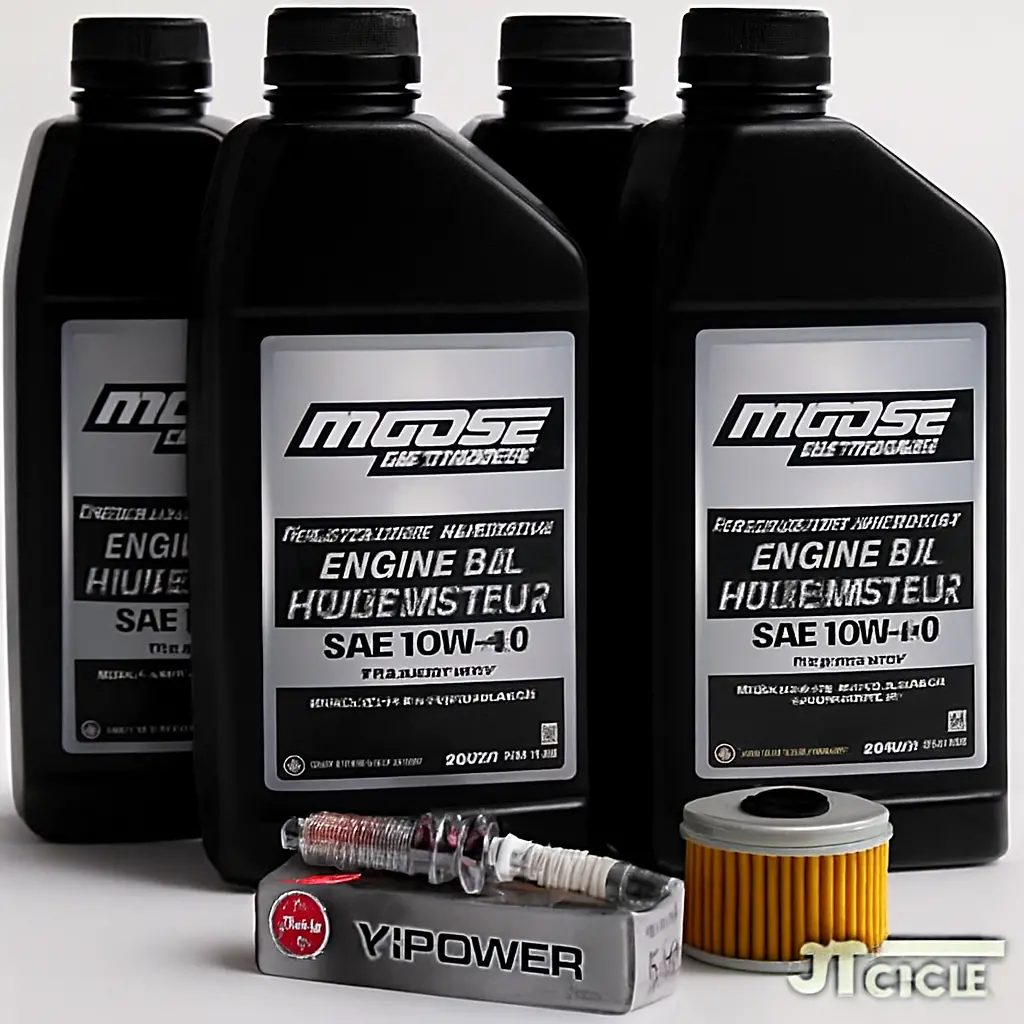 Honda Pioneer 500 Oil Change Kit 2015‑2022 – Moose Offroad 10W‑40 + Hiflo Filter + Ngk Bkr5e‑11 Tune Up Kit 1