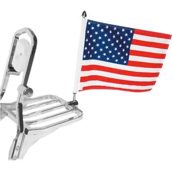 Pro Pad Rfm-Sq15 Rear Square Rack Motorcycle Flag Mount With Flag  - 10" X 15" 1