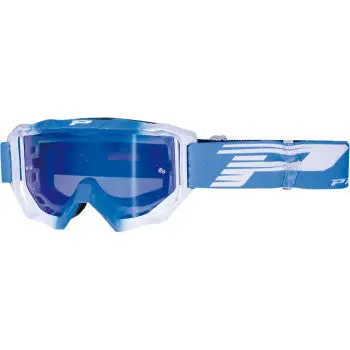 Pro Grip 3200 Fl Venom Goggles – Light Blue/White – Blue Mirror Lens – Otg Off‑Road Atv Mx Snow Goggle 1