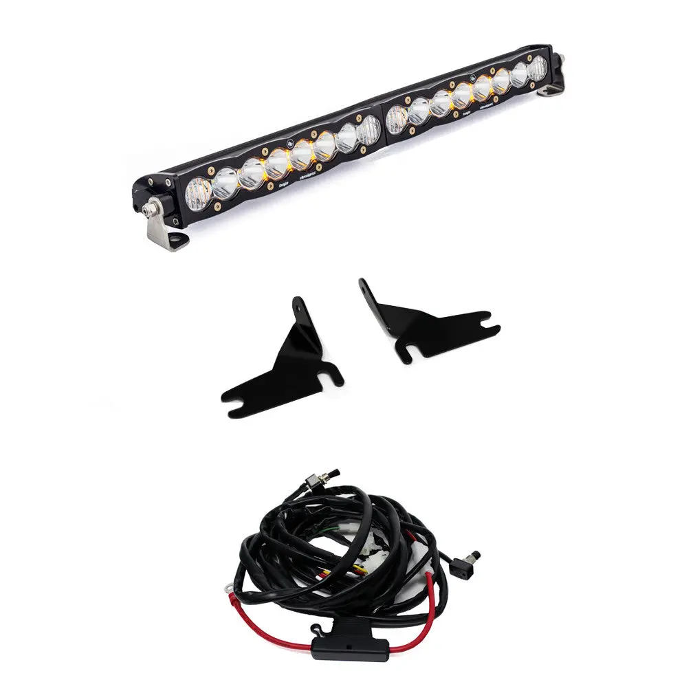 Baja Designs | 2019-2021 Chevrolet Silverado 1500 (Non-Ltz) S8 20 Inch Clear Grille Light Bar Kit 1