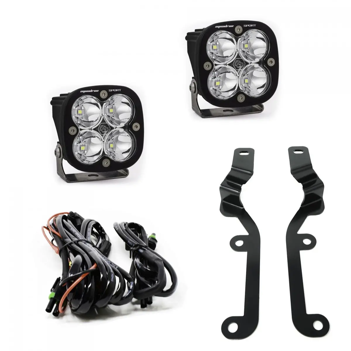 Baja Designs | 2019-2024 Chevrolet Silverado 1500 Squadron Sport Clear A-Pillar Light Kit 1