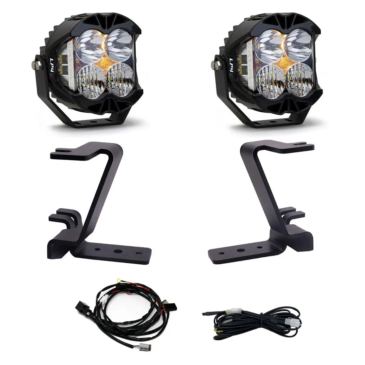 Baja Designs | 2023-2025 Ford Super Duty Lp4 Clear Driving / Combo A-Pillar Light Kit W/ Upfitter 1
