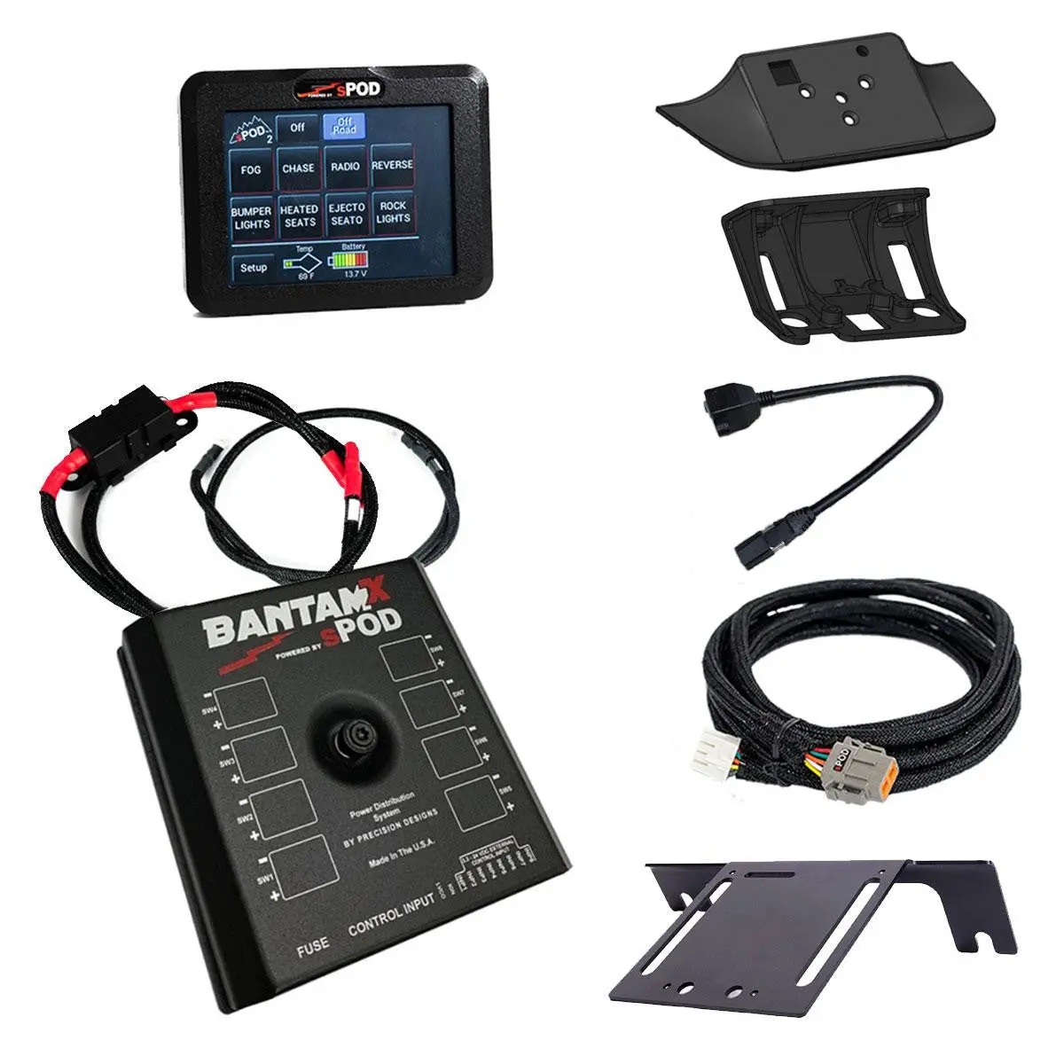 Spod | 2023-2025 Ford Super Duty Bantamx Touchscreen Vehicle Power Management Kit 1