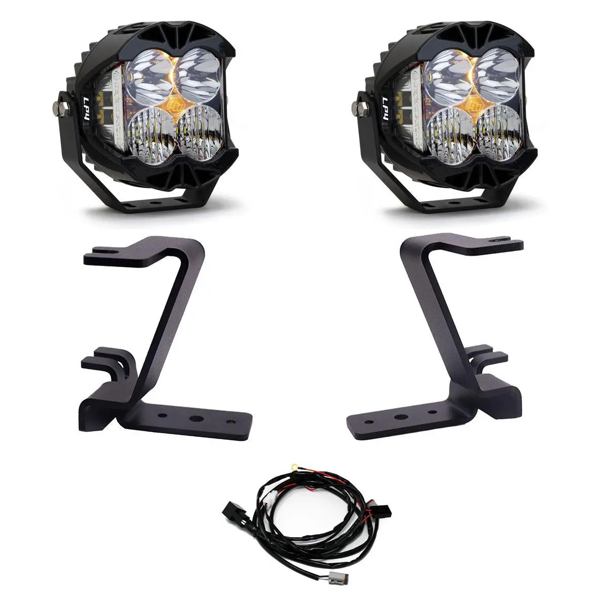 Baja Designs | 2023-2025 Ford Super Duty Lp4 Clear Driving / Combo A-Pillar Light Kit W/ Toggle 1