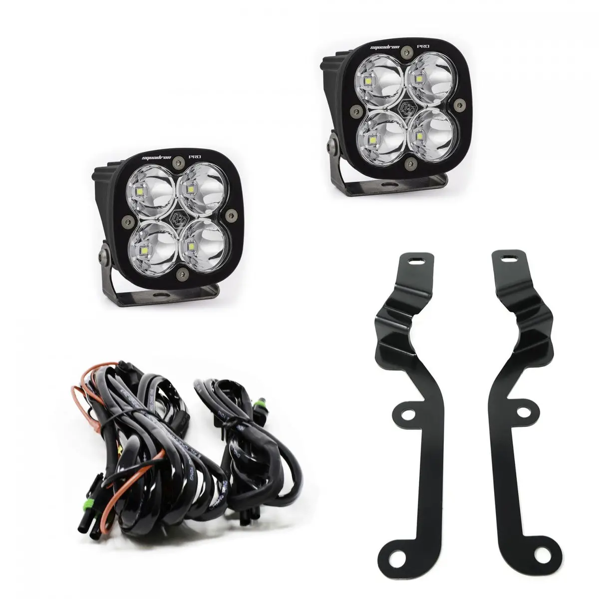 Baja Designs | 2019-2024 Chevrolet Silverado 1500 Squadron Pro Clear A-Pillar Light Kit 1