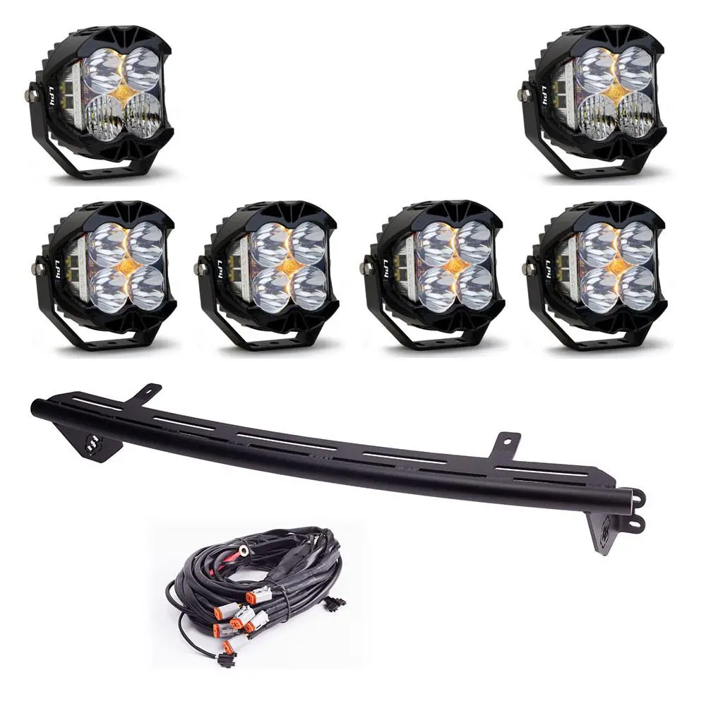 Baja Designs | 2023-2025 Ford Super Duty Lp4 Pro Clear Driving / Combo Bull Bar Light Kit W/ Upfitter 1
