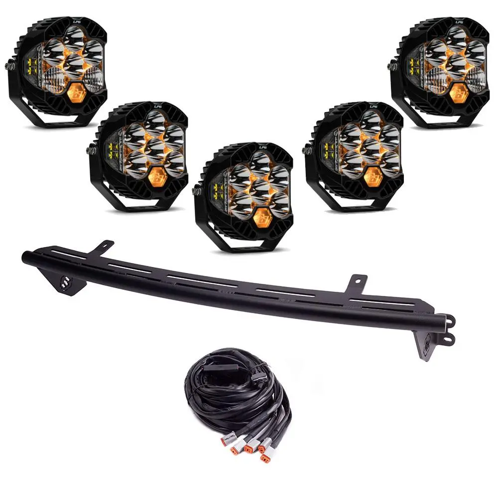 Baja Designs | 2023-2025 Ford Super Duty Lp6 Pro Clear Driving / Combo Bull Bar Light Kit W/ Toggle 1