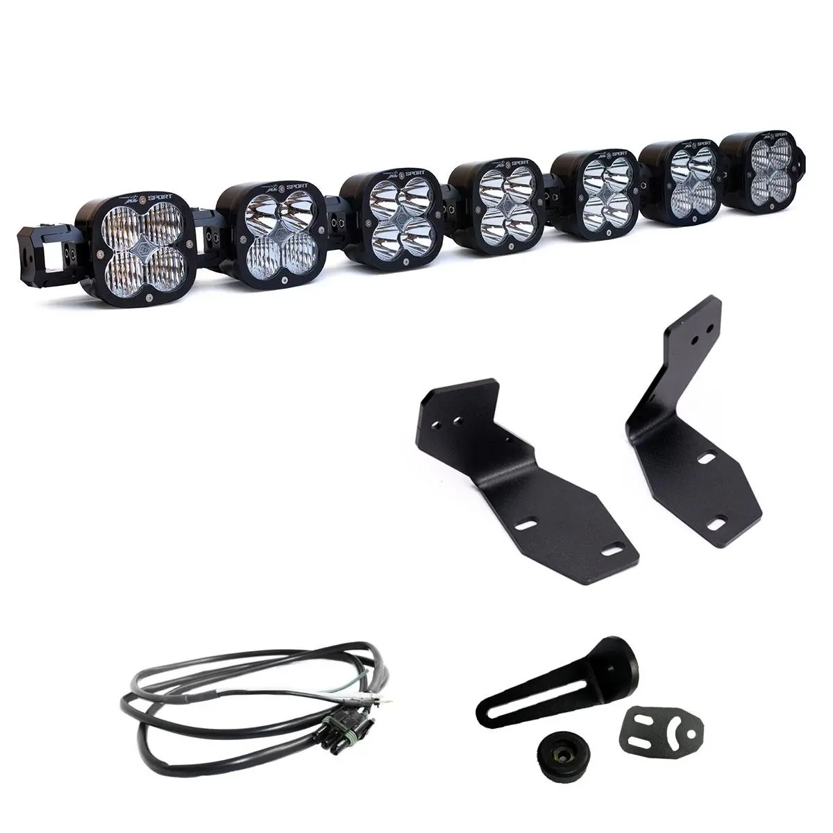 Baja Designs | 2023-2025 Ford Super Duty 7Xl Clear Multi-Pattern Linkable Bumper Light Kit W/ Upfitter 1