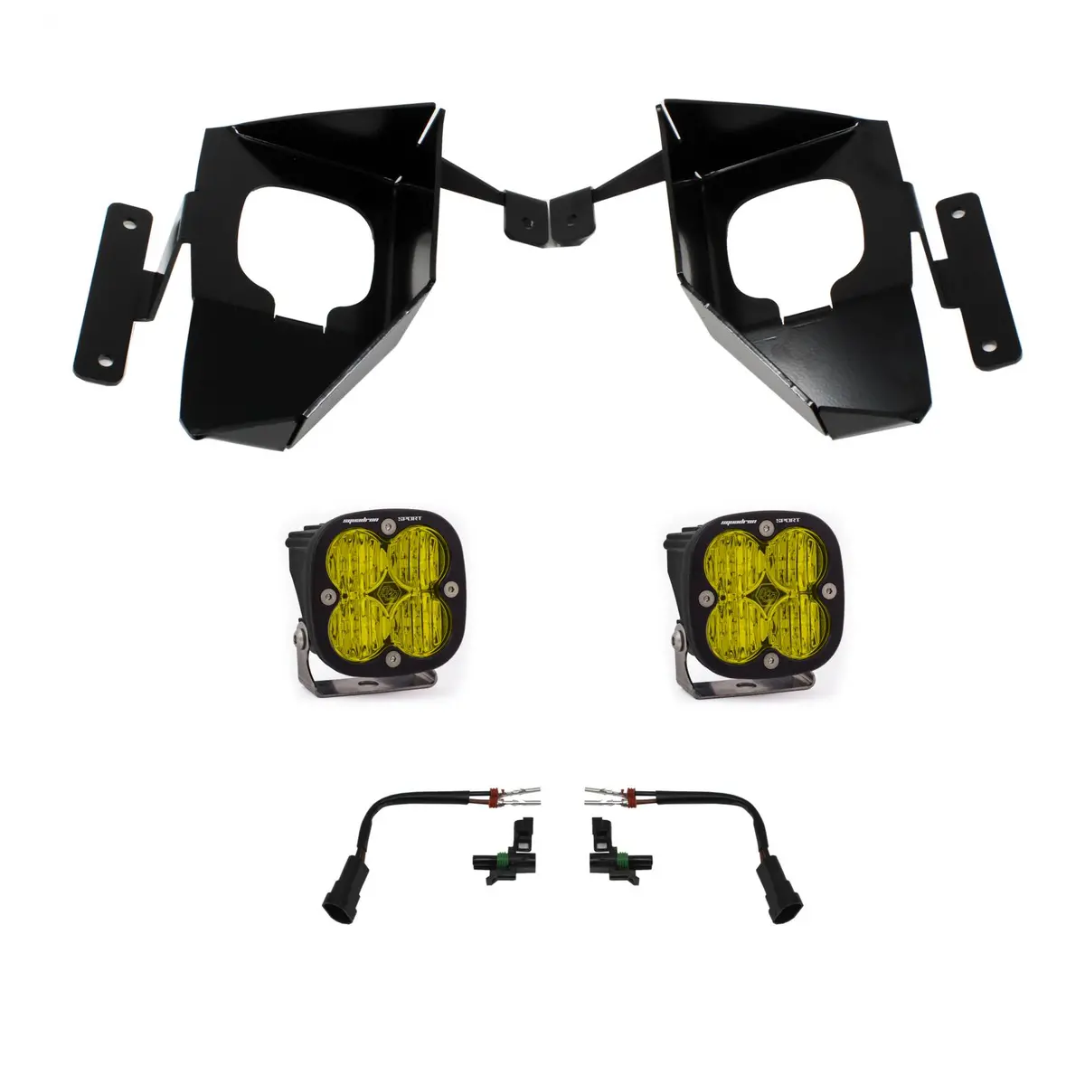 Baja Designs | 2016-2018 Chevrolet Silverado 1500 Amber Sport Fog Pocket Light Kit 1