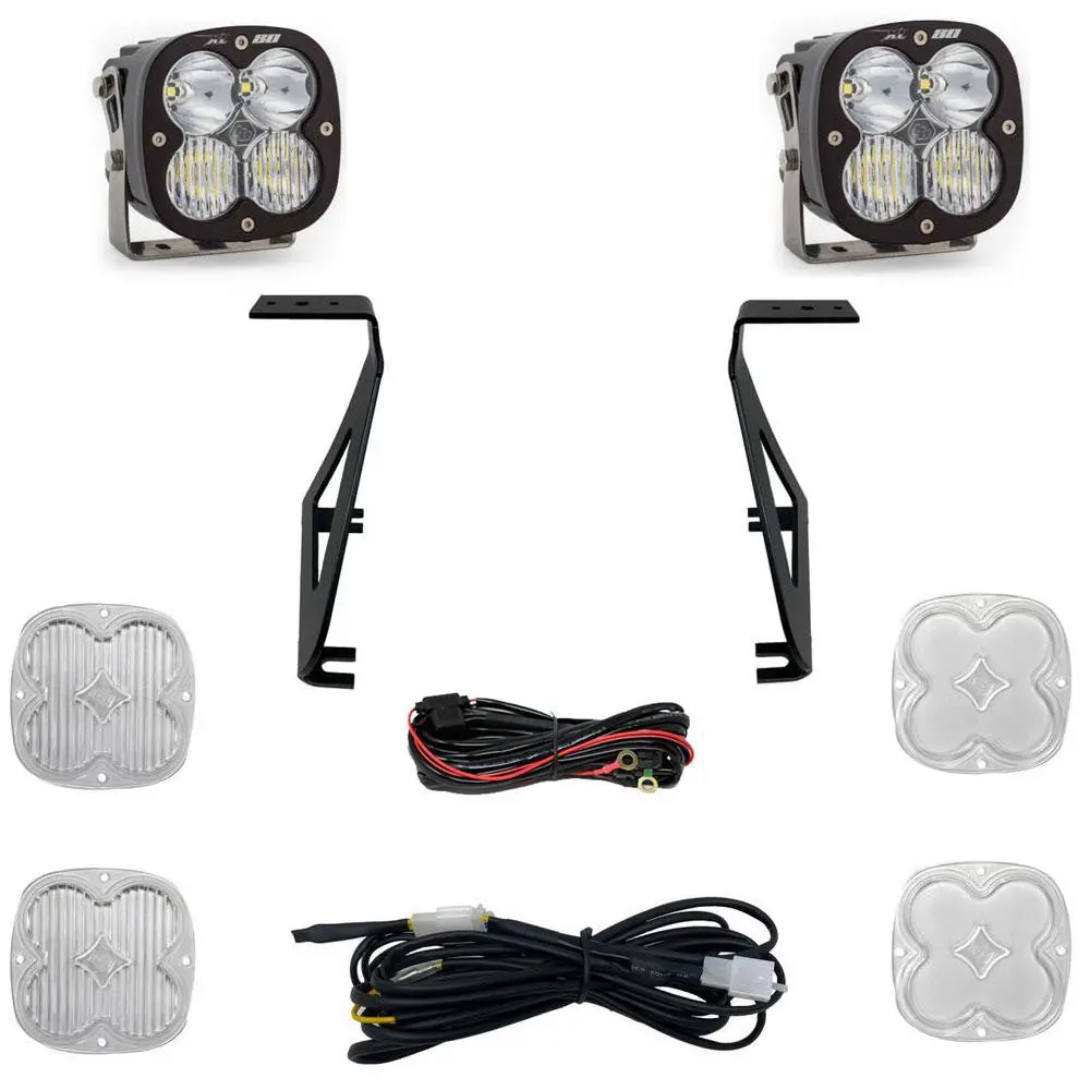 Baja Designs | 2021-2023 Ford Raptor Xl80 Clear Driving / Combo A-Pillar Light Kit 1