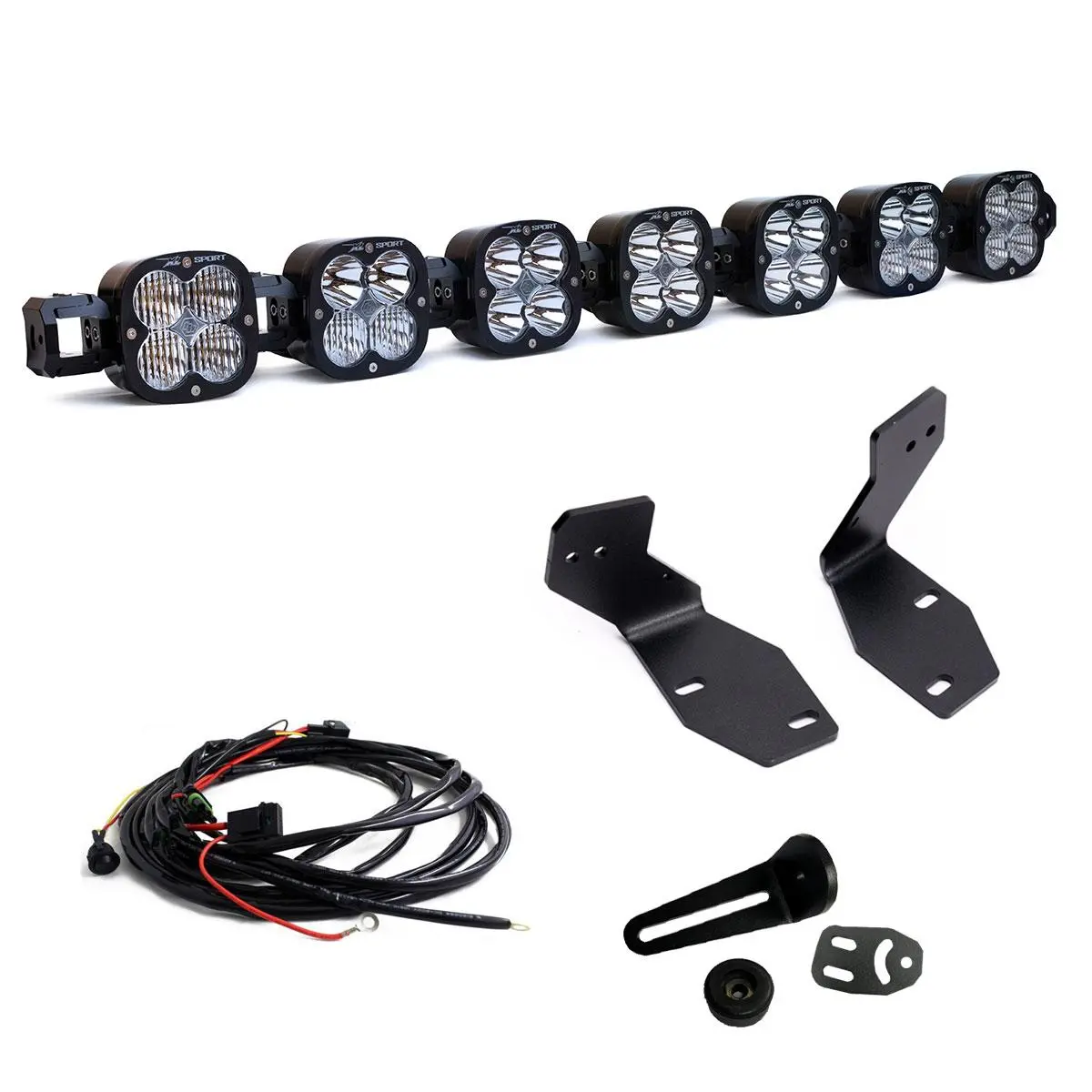 Baja Designs | 2023-2025 Ford Super Duty 7Xl Clear Multi-Pattern Linkable Bumper Light Kit W/ Toggle 1
