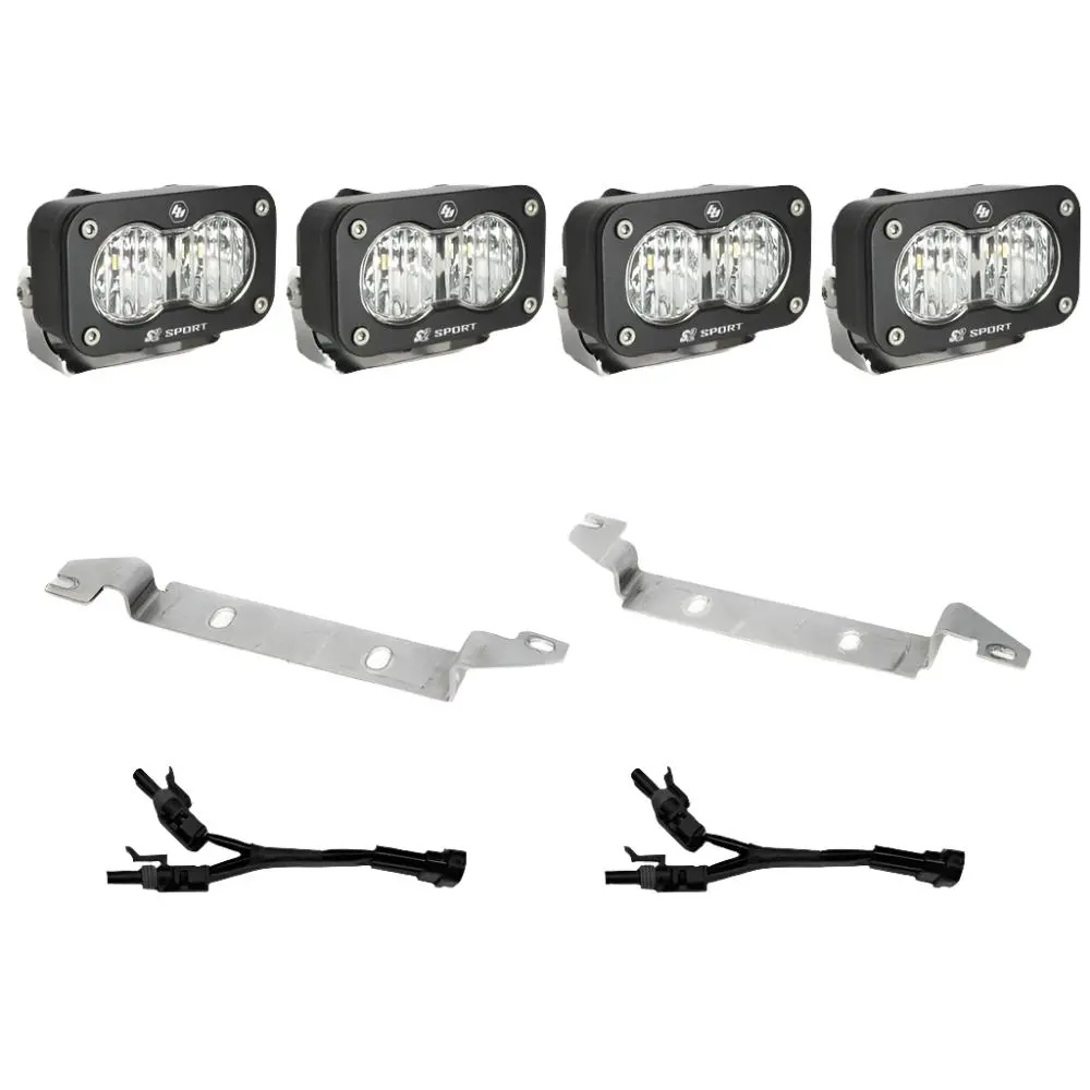 Baja Designs | 2022+ Toyota Tundra S2 Sport Clear Wide Cornering Dual Fog Pocket Light Kit 1