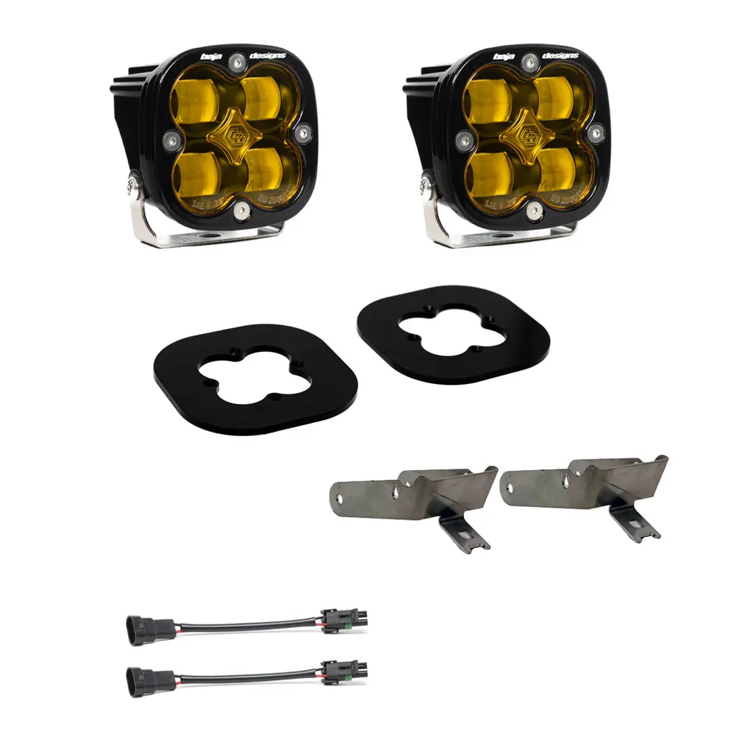 Baja Designs | 2011-2016 Ford Super Duty Squadron Sae Amber Fog Pocket Kit 1