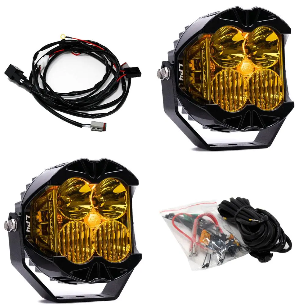 Baja Designs | Baja Amber Lp4 Pro Driving / Combo Led Auxiliary Light Pod - Pair 1