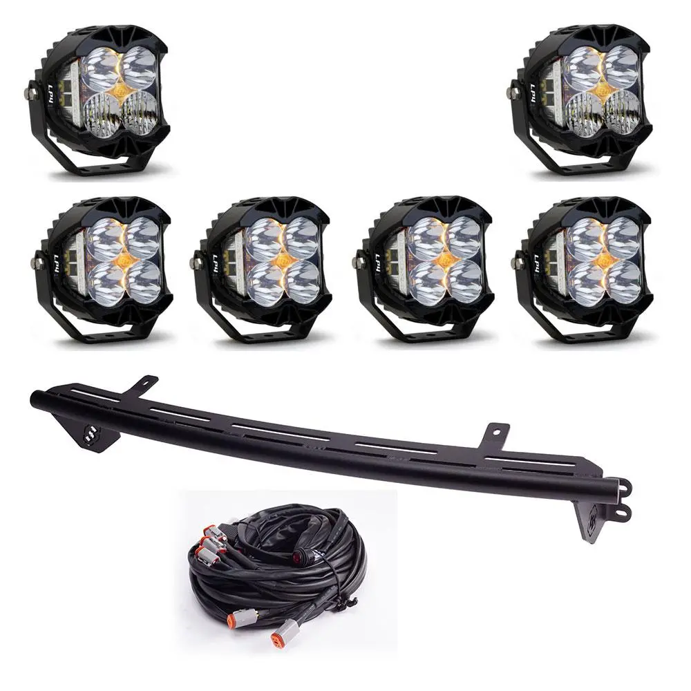 Baja Designs | 2023-2025 Ford Super Duty Lp4 Pro Clear Driving / Combo Bull Bar Light Kit W/ Toggle 1