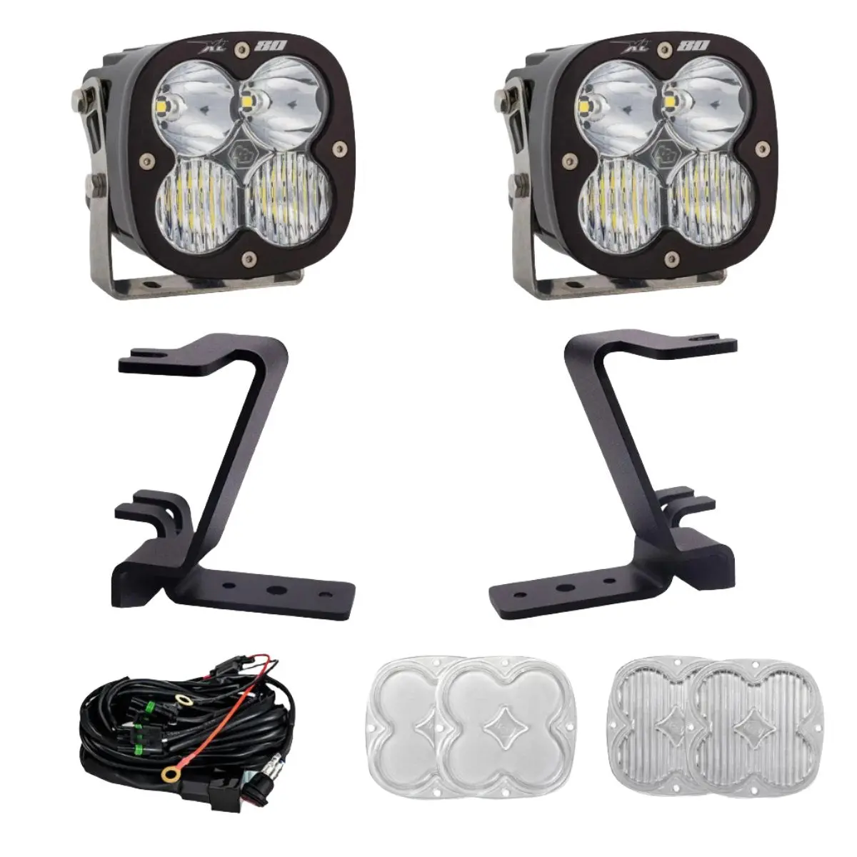 Baja Designs | 2023-2025 Ford Super Duty Xl80 Clear Driving / Combo A-Pillar Light Kit W/ Toggle 1