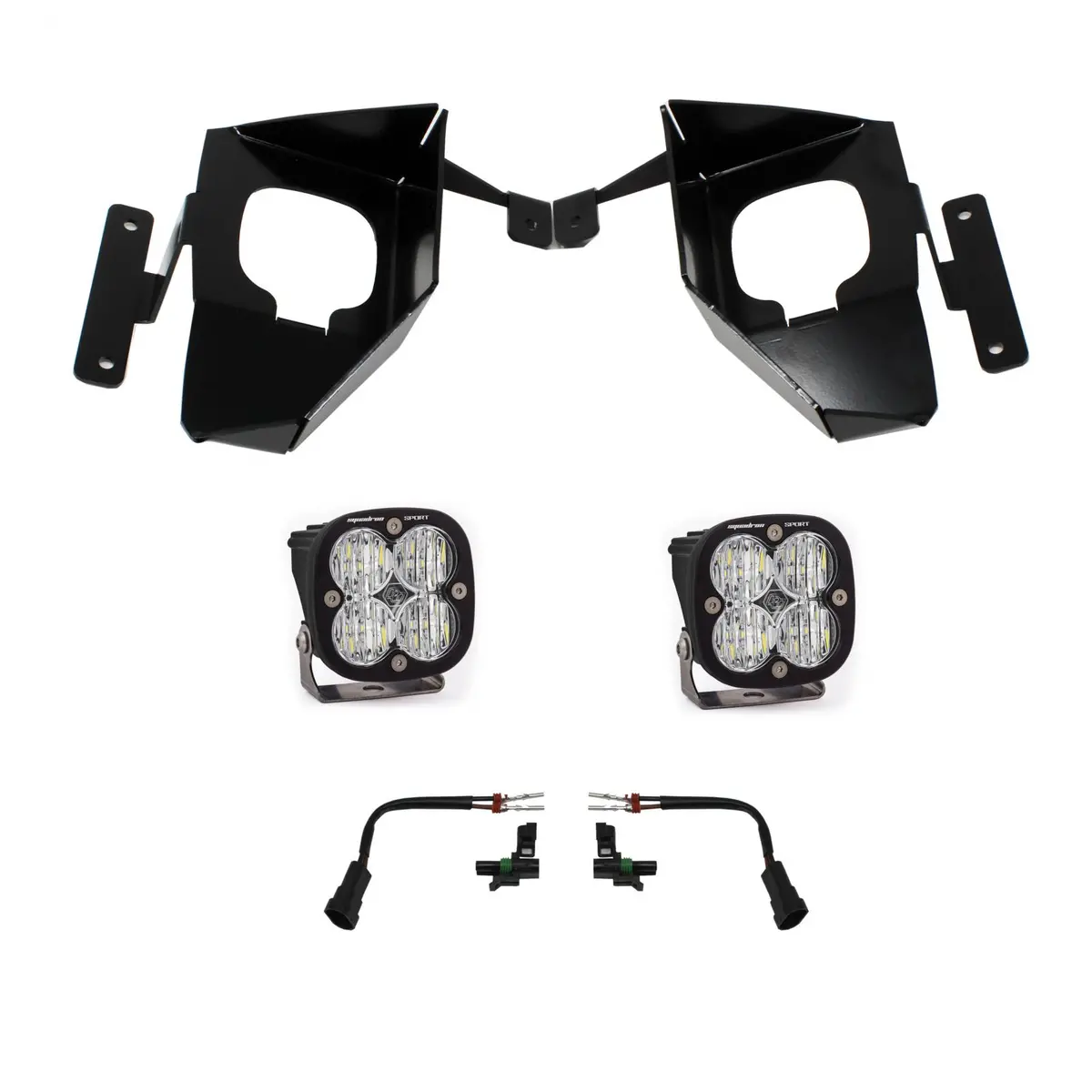 Baja Designs | 2016-2018 Chevrolet Silverado 1500 Squadron Sport Clear Fog Pocket Light Kit 1