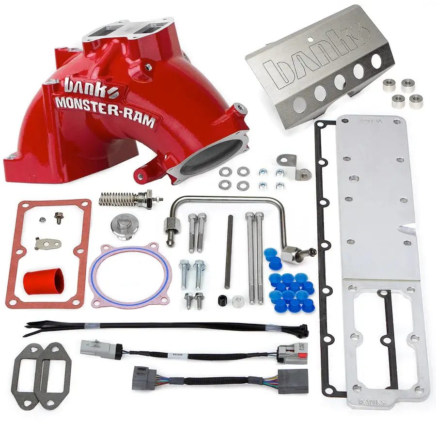 Banks Power | 2019-2024 Dodge Ram 6.7L Cummins Gen-2 Monster-Ram Intake Manifold System With Heater - Red 1